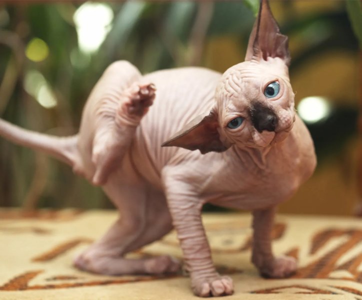 Các màu lông của mèo Sphynx