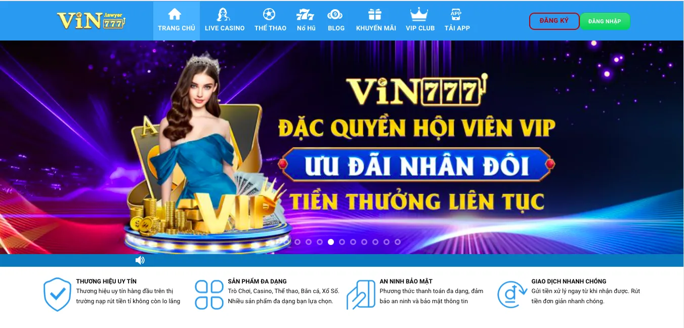 Vào VIN777 hôm nay để nhận ngay 50 lượt quay miễn phí 