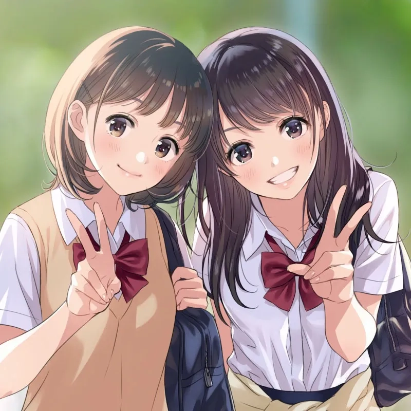 Khẳng định tình bạn ngầu với hình anime bff ngầu