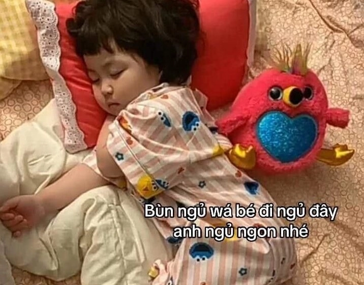 Đáng yêu không chịu nổi với bộ meme ngủ cute