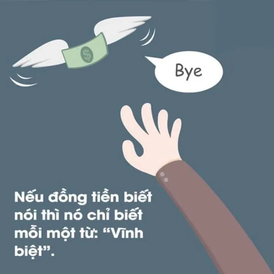 Đây là meme ví hết tiền, diễn tả chuẩn cảm giác cuối tháng