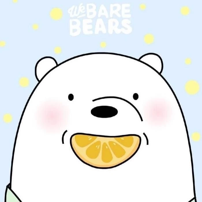 Ảnh gấu trắng ice bear dành riêng cho fan we bare bears