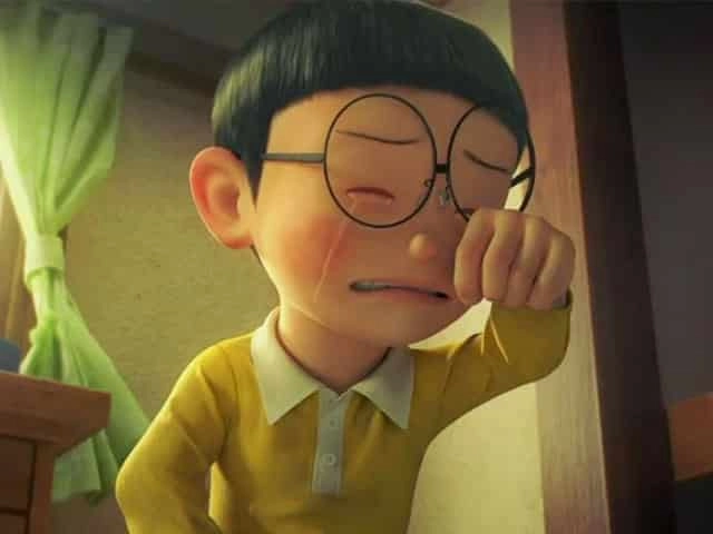 Hình Nobita và Xuka là hình ảnh đẹp của tuổi thơ