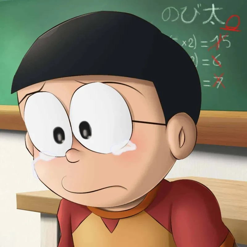 Vẽ Nobita ngầu để thể hiện phong cách mạnh mẽ