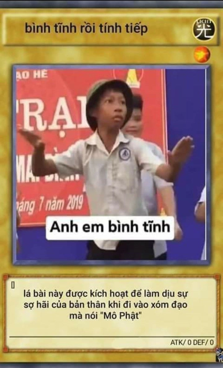 Thẻ bài yugioh meme chế vui nhộn và hài