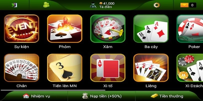 Các thể loại game phổ biến trên trang nhà cái game bài W88