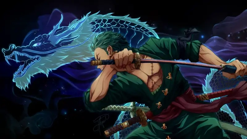 Hình nền đẹp One Piece Zoro tôn vinh nhân vật mạnh mẽ này