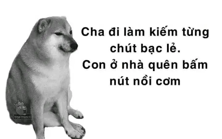 Cheems meme buồn mang đầy cảm xúc