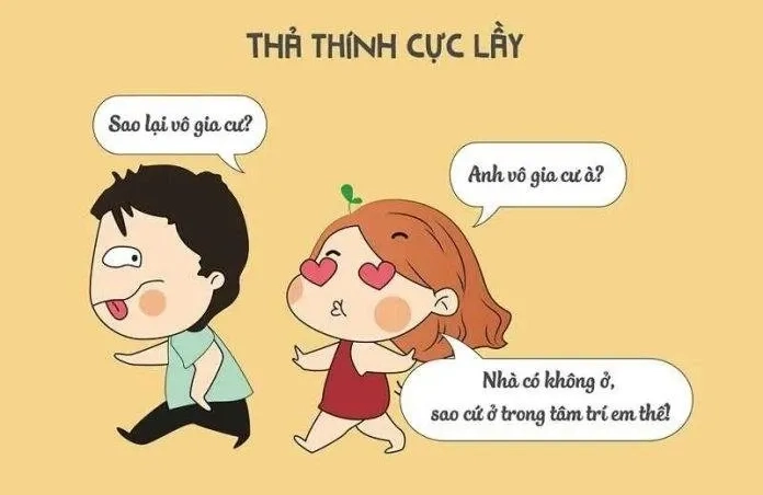 Meme hài về tình yêu ngộ nghĩnh, khiến bạn cười lăn lộn