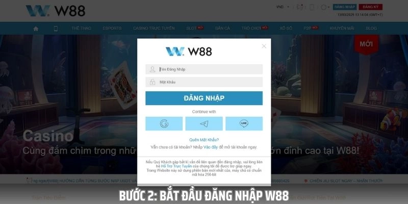 Thông tin đăng nhập W88 luôn được đảm bảo an toàn tuyệt đối