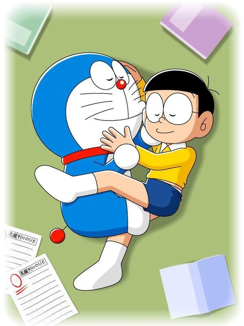 Tình bạn gắn kết trong hình ảnh Nobita và Doraemon cute