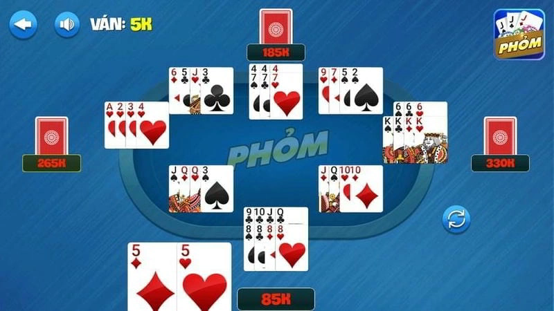  Giao diện chơi Phỏm trực tuyến tại New88 