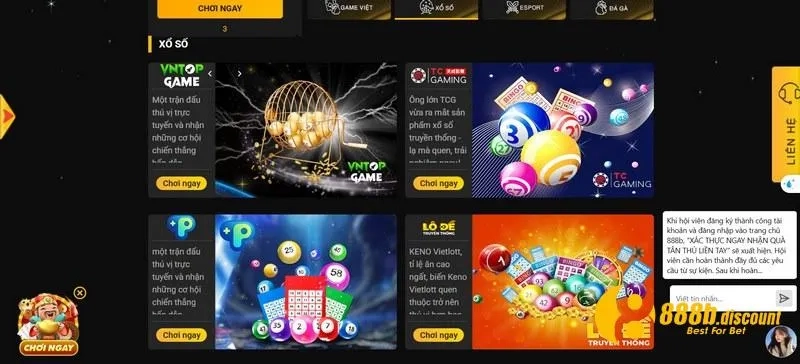 Hệ thống game cá cược 888B