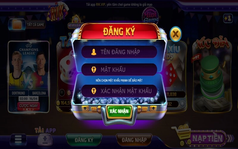 Hướng dẫn chi tiết các bước đăng ký rikvip