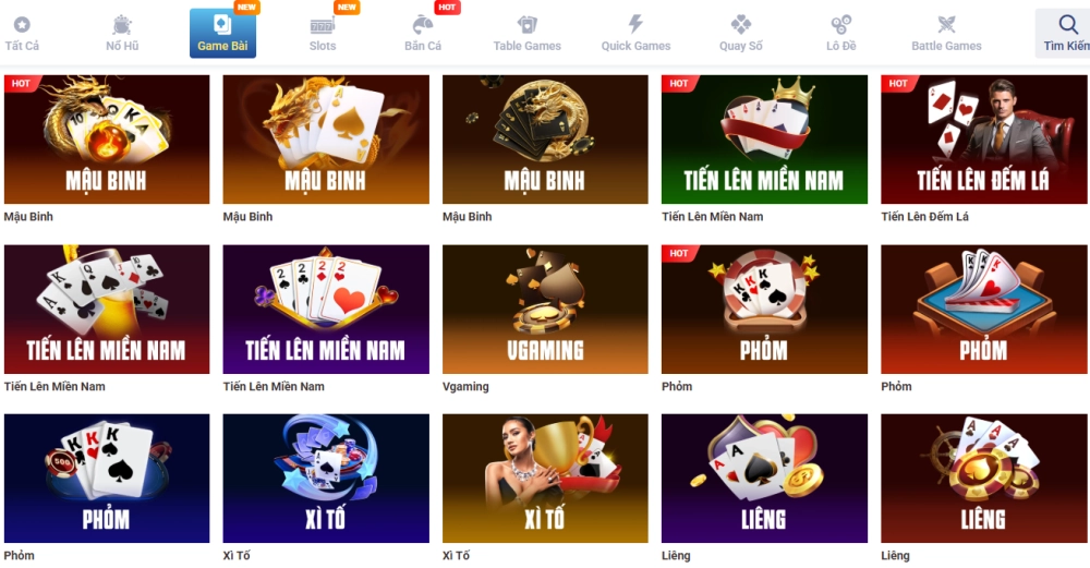 Các loại hình game casino phổ biến tại SKY88