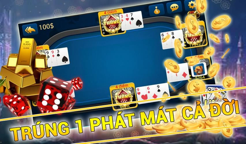 Hình ảnh bàn chơi Poker tại game bài đổi thưởng SKY88 đầy kịch tính.