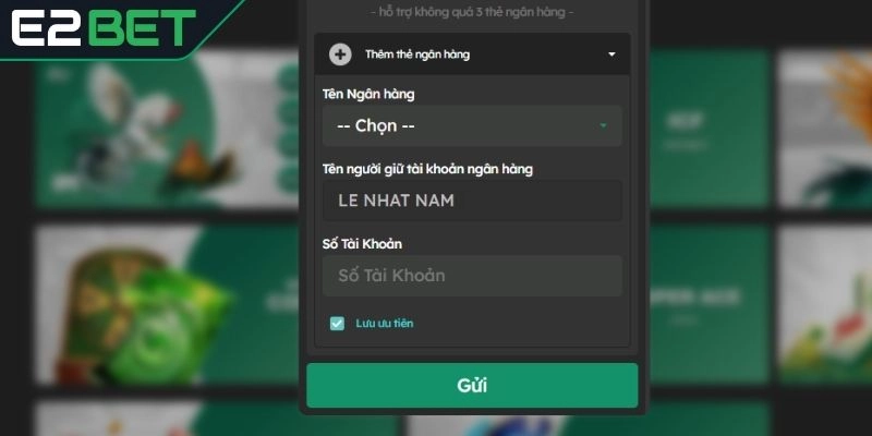 Điều kiện để rút tiền tại E2BET dễ dàng
