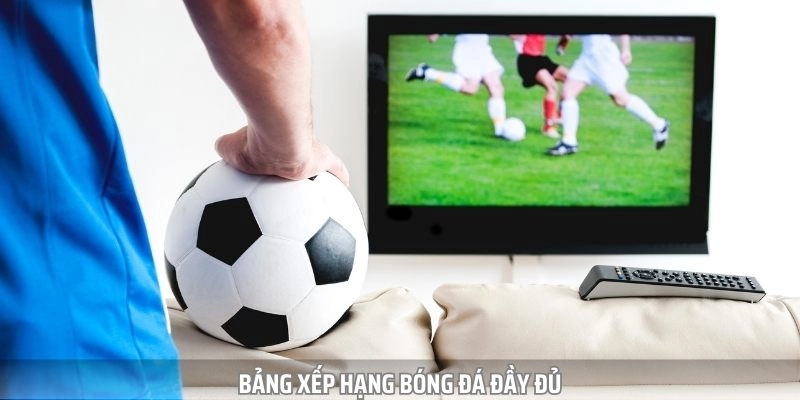 Vao Roi TV cập nhật bảng xếp hạng bóng đá đầy đủ trong ngày