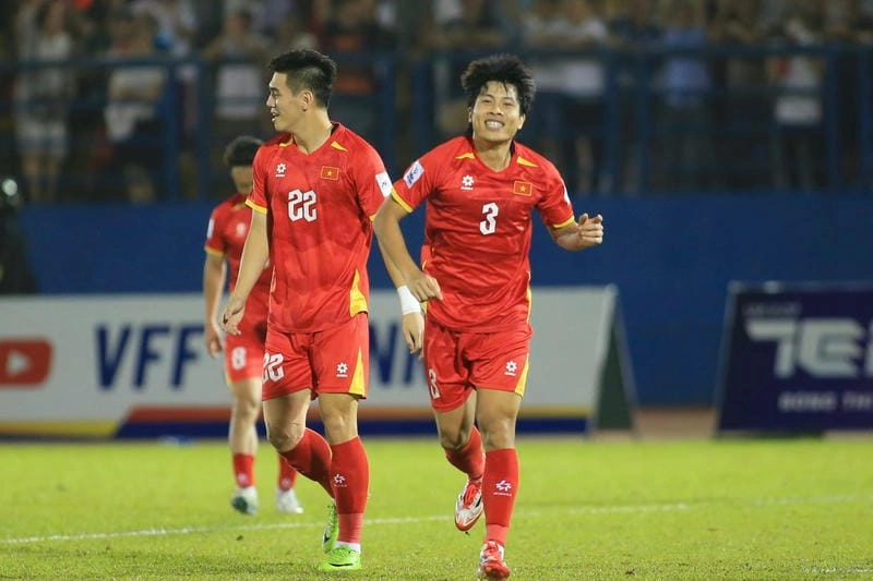  Tiến Linh ghi bàn trong trận Việt Nam vs Lào trước đây – Nguồn: Jun88