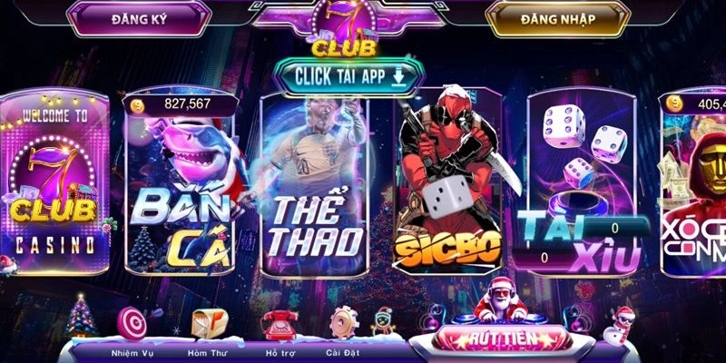  7club sở hữu kho tàng game ấn tượng