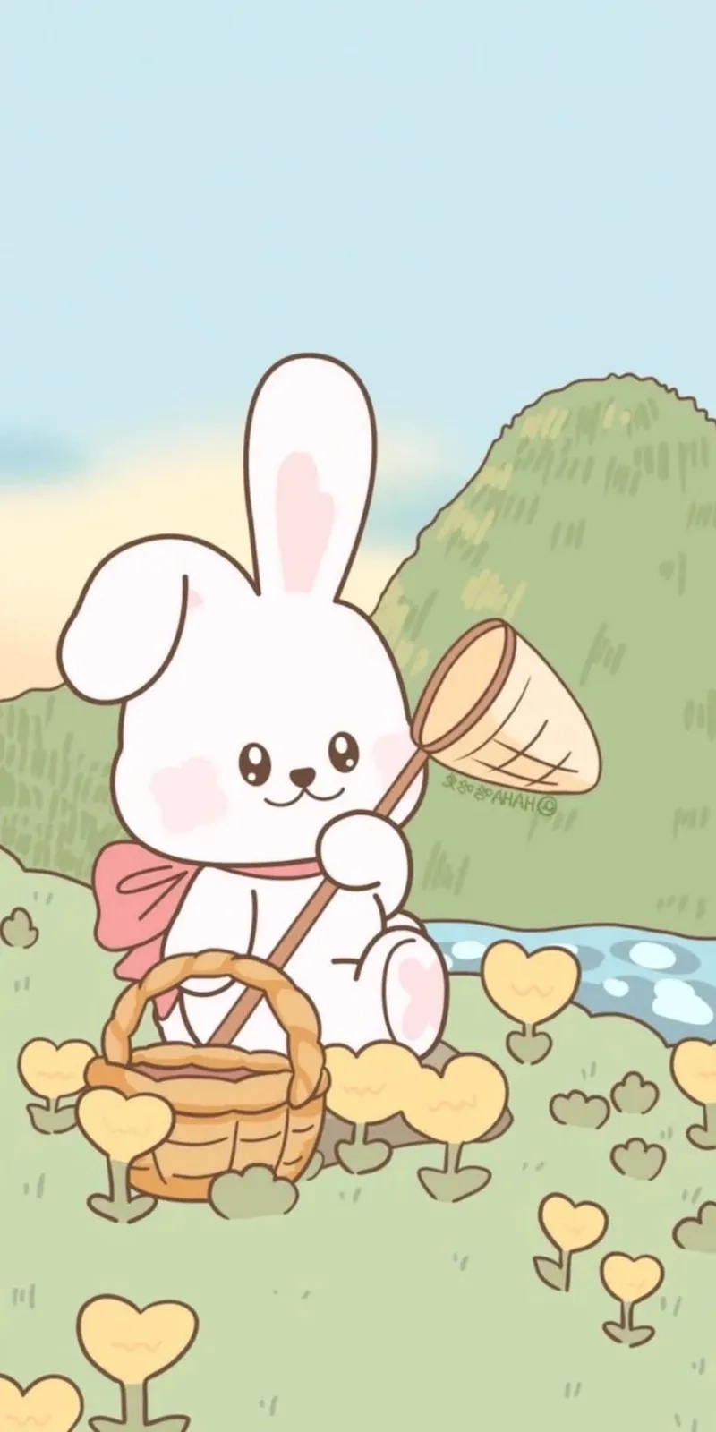 Ngắm hình thỏ cute dễ thương với phong cách chibi đáng yêu