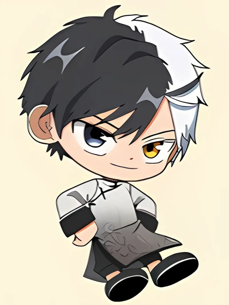 Anime nam cute chibi làm hình nền cute