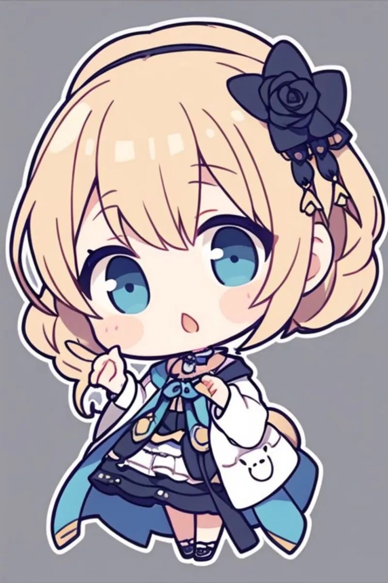 Bộ chibi nữ cute làm sáng màn hình của bạn