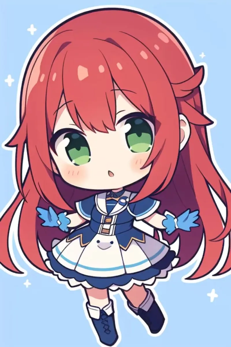 Hình ảnh anime chibi nữ cute làm hình nền độc lạ