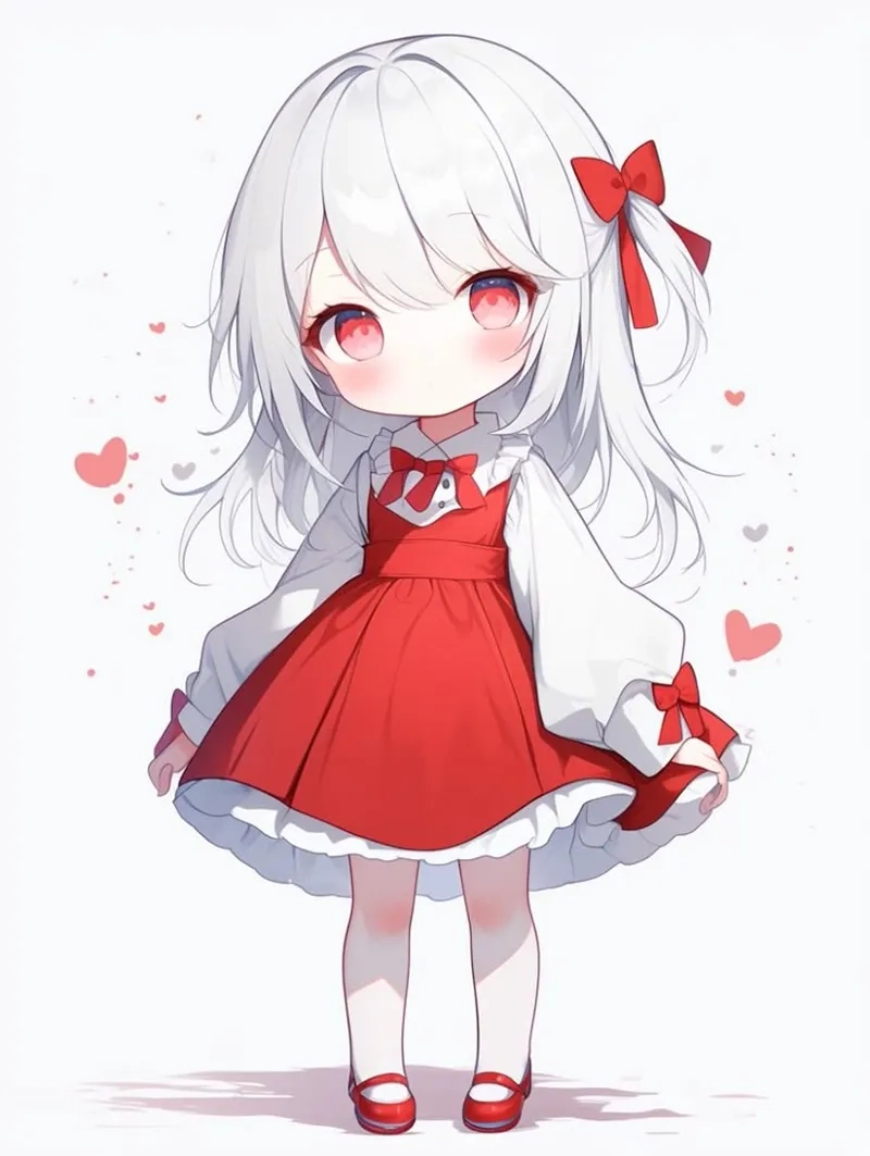 Ảnh anime nữ chibi cute làm sáng màn hình