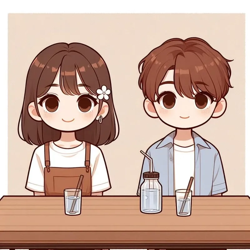 Chibi avatar cặp đôi ảnh cute cho tình yêu thêm sắc màu
