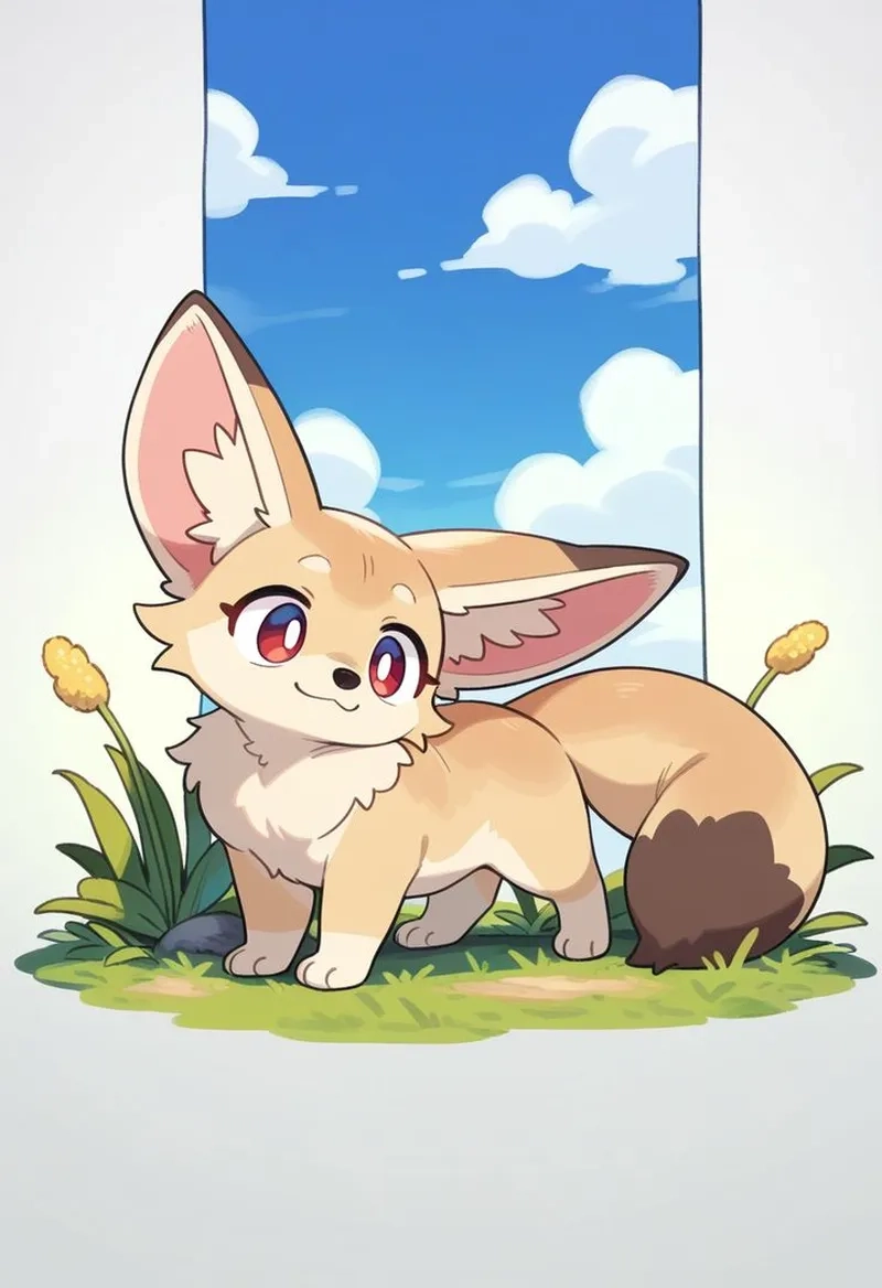 Tải miễn phí hình cáo chibi để làm mới thiết kế của bạn