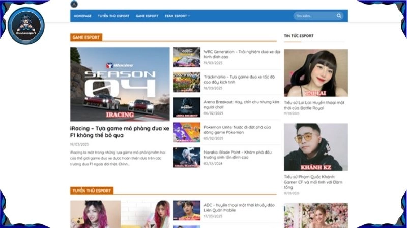 Cập nhật chuyển động Esports ngay hôm nay