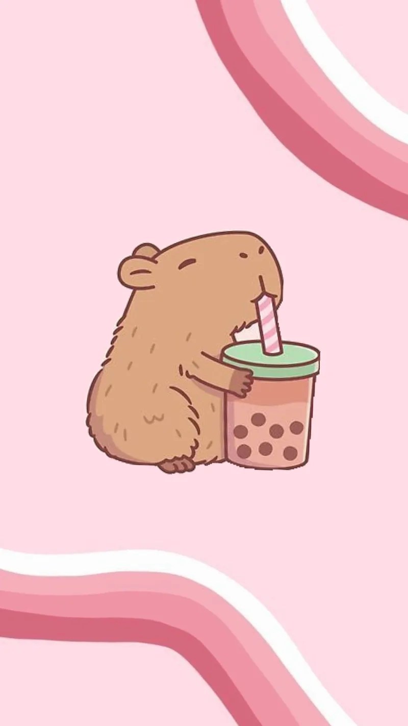 Chibi ảnh capybara cute chibi làm tan chảy trái tim fan