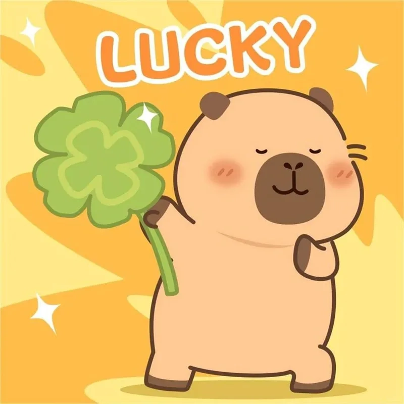 Hình capybara chibi dễ thương làm say lòng mọi người