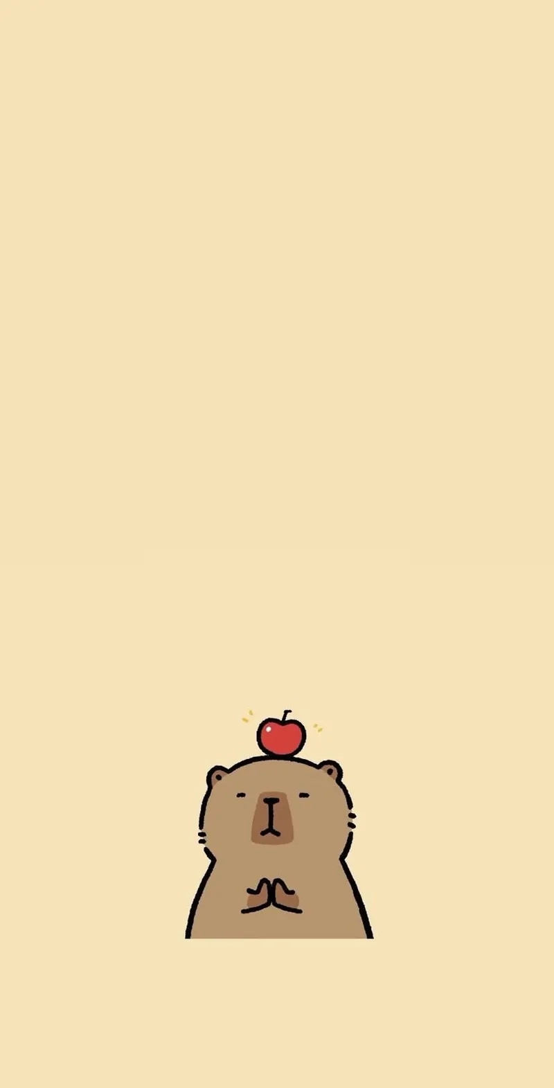 Hình ảnh capybara chibi cute và nét vẽ ngộ nghĩnh