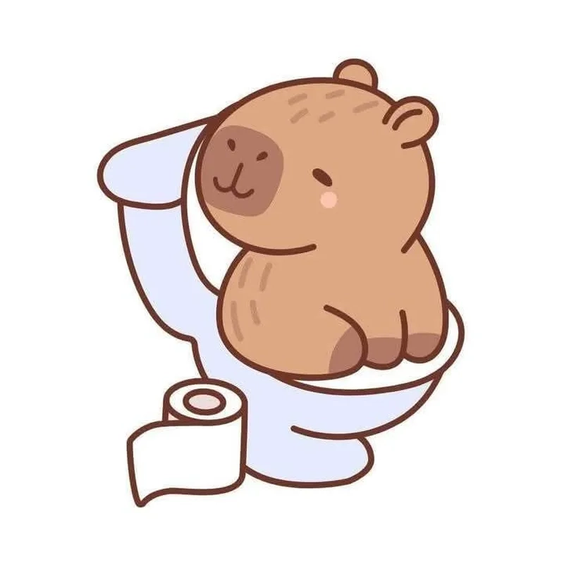 Capybara chibi hồng và phong cách chibi ngọt ngào