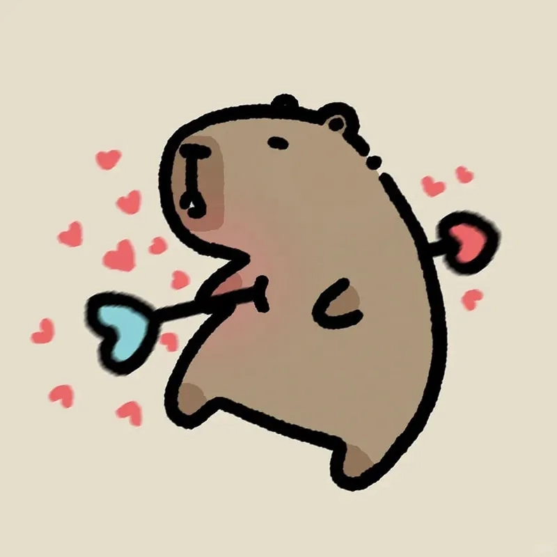 Chibi cute hình vẽ capybara chibi cute cho fan nghệ thuật