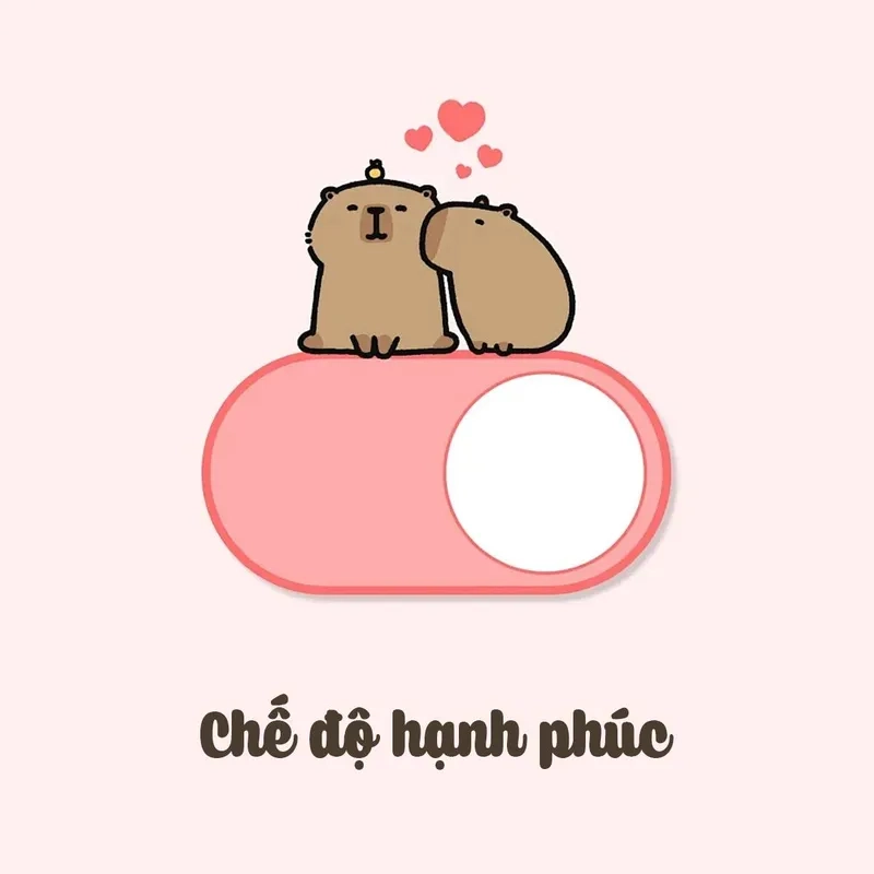Capybara chibi đơn giản với nét vẽ dễ thương và dễ làm