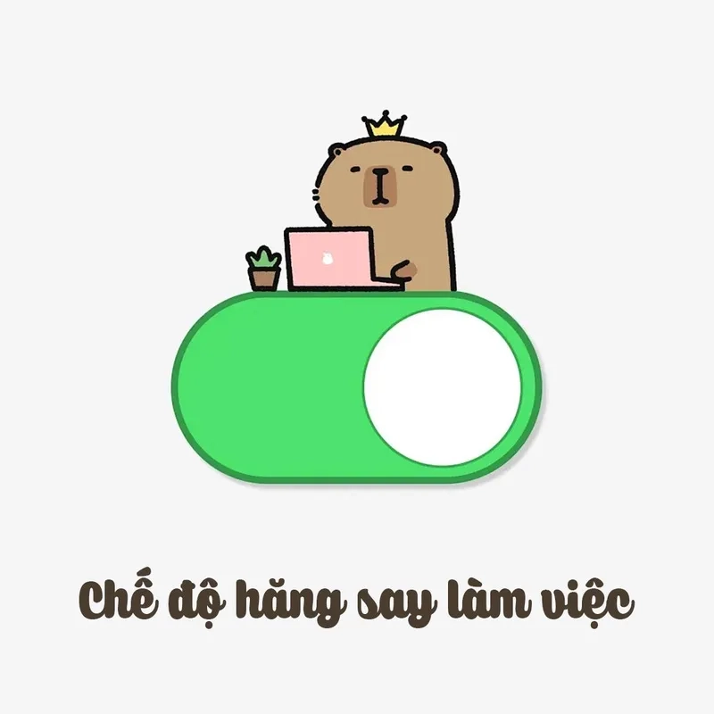Hình ảnh nền capybara chibi cute để làm mới màn hình