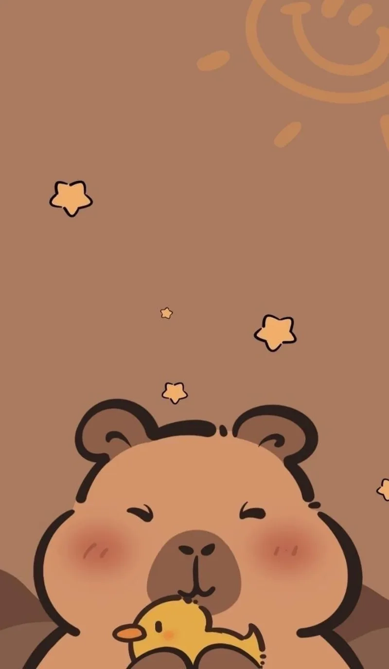 Avatar avatar hình capybara chibi làm nổi bật hồ sơ
