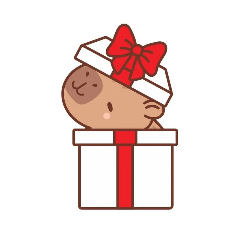 Kawaii cute capybara chibi với phong cách anime đáng yêu