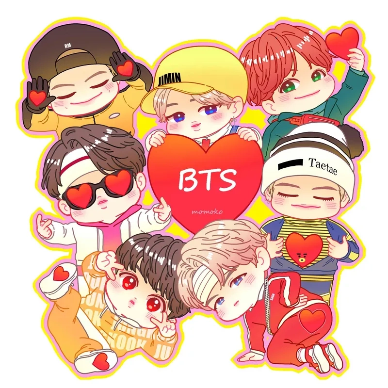 Sưu tầm hình nền BTS chibi đẹp mắt cho fan Kpop
