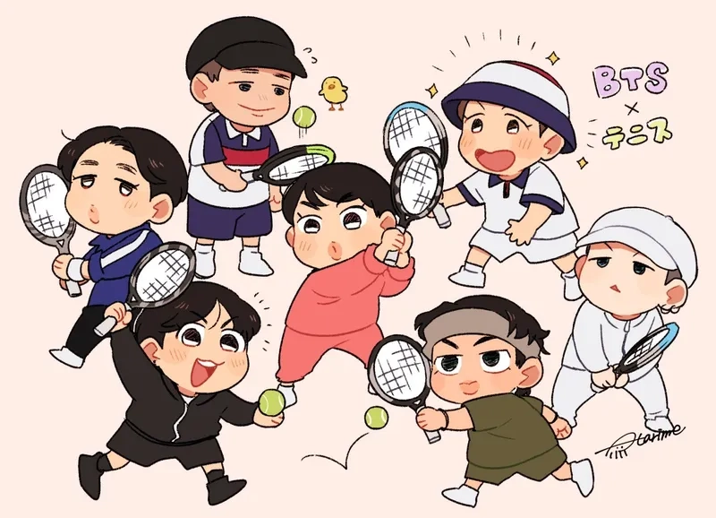 Ngắm BTS chibi Christmas trong không khí Giáng sinh