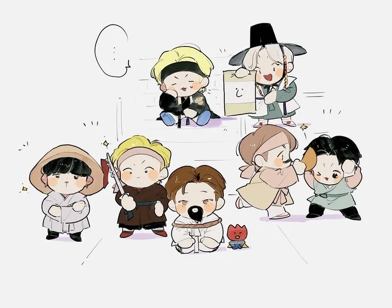 Ngắm BTS chibi idol với phong cách sân khấu đỉnh cao