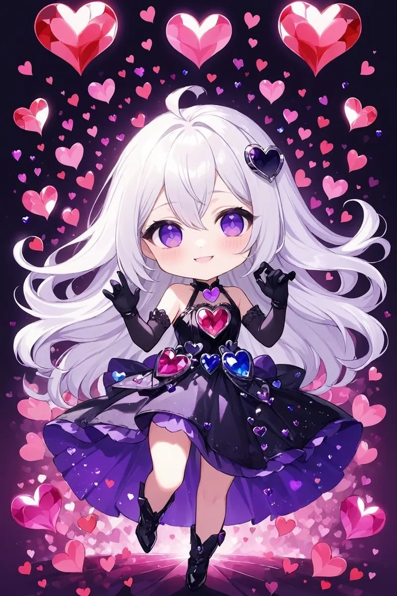 Ảnh chibi cute làm hình nền thêm phần đáng yêu