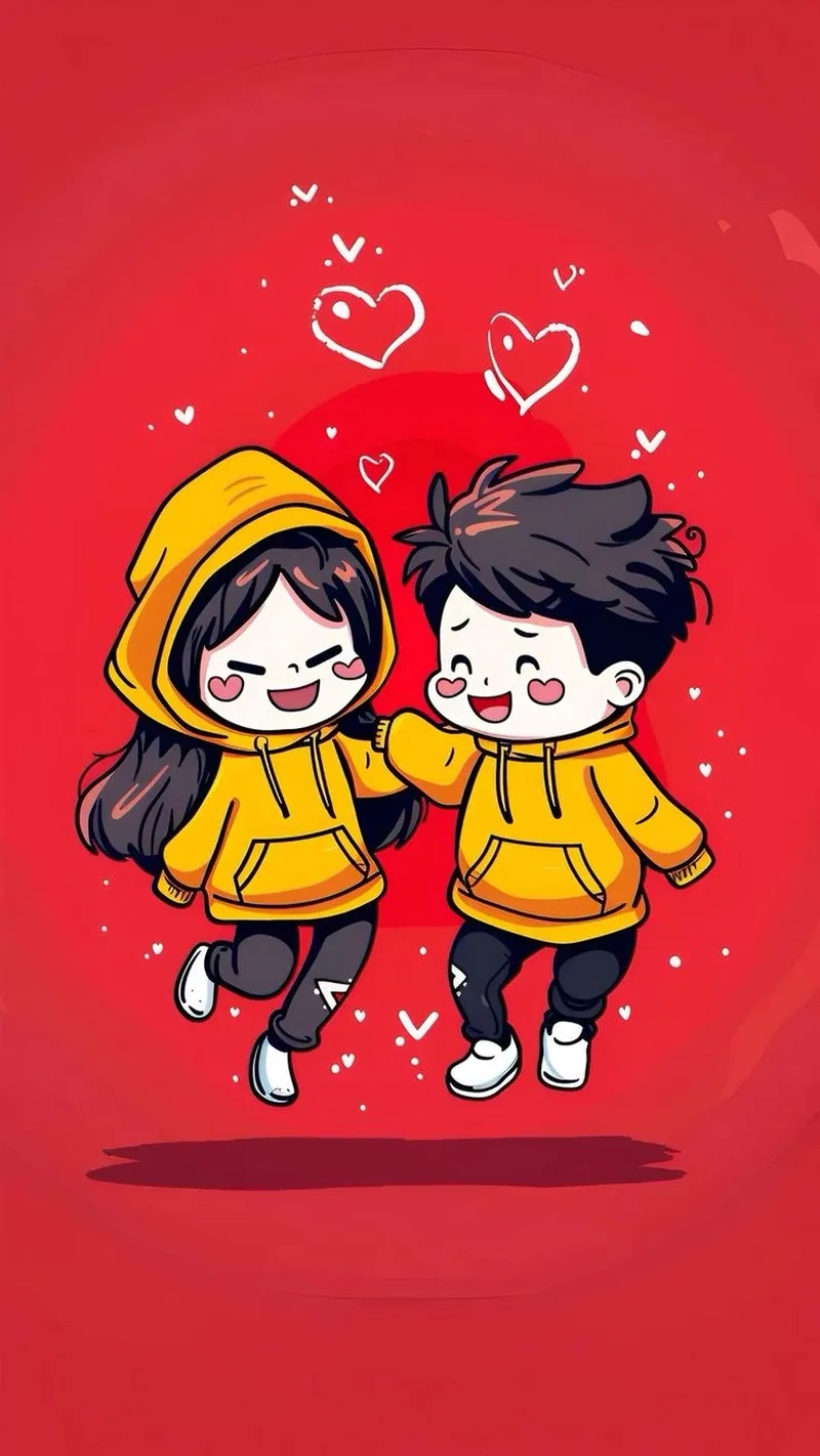 Chibi cute cặp đôi mang phong cách ngọt ngào cho bạn
