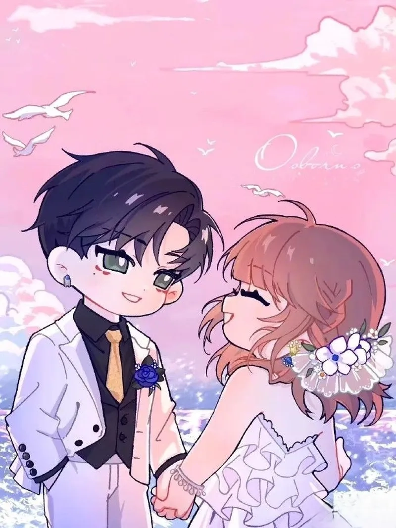 Hình chibi đôi làm hình đại diện đôi thêm phần đáng yêu