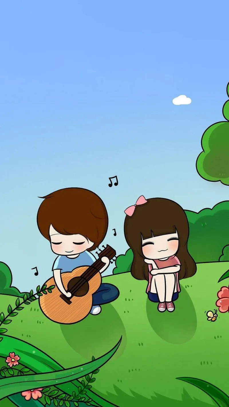 Hình ảnh anime chibi cặp đôi dễ thương cho fan anime