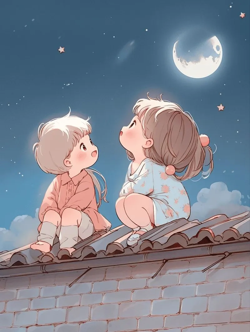 Hình ảnh chibi cặp đôi dễ thương làm tan chảy trái tim bạn