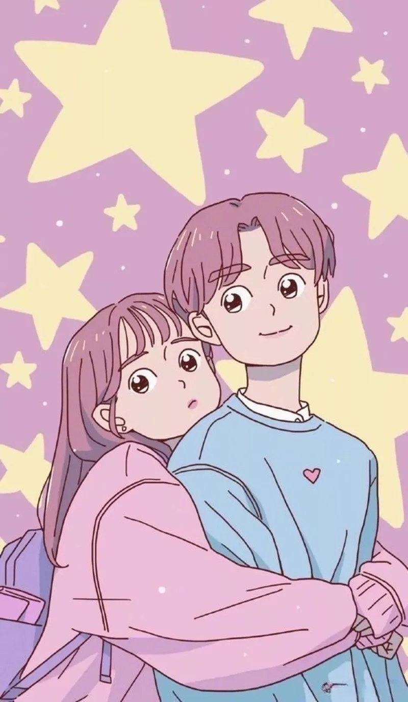 Ảnh anime chibi cặp làm hình đại diện thêm phần cá tính